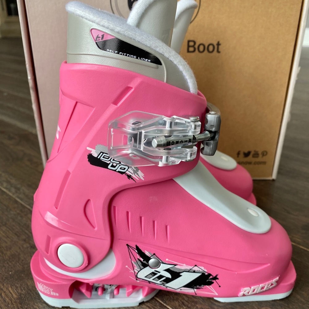 Roces Girls Adjustable Idea Up Ski Boots (9-12T)